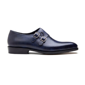 Quvadi Double Monk Strap In London Blue
