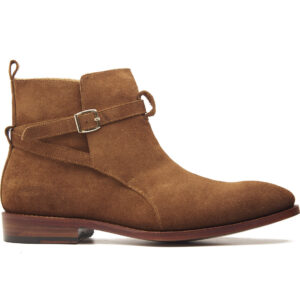 Quvadi Jodhpuri Boot In Suede Tan