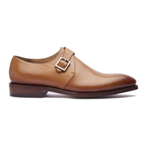 Quvadi Single Monk Strap In Natural Tan