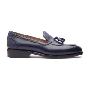 Quvadi Penny Loafer in Navy Blue