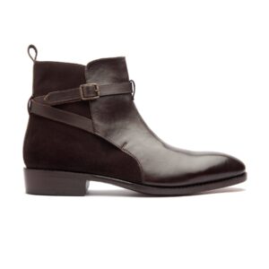 Quvadi Jodhpuri Boot In Suede Dark Brown
