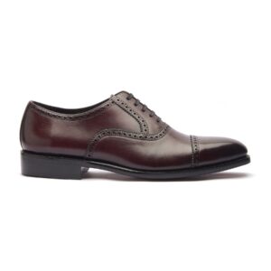 Quvadi Quarter Brogue In Brown Red