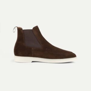 Quvadi Chelsea Boot Beige In Dark Brown