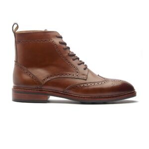 Quvadi Wingtip Derby Boot - Walnut Tan
