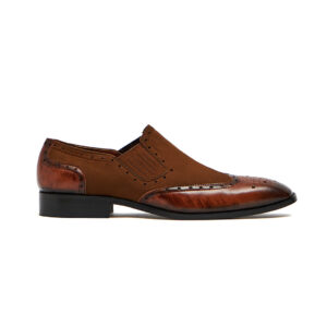 Quvadi Toe Wing Slip-On With Suede