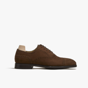 Quvadi Dark Mahogany Calf In Suede Brown