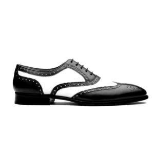 Quvadi Tyrel Black White Brogue