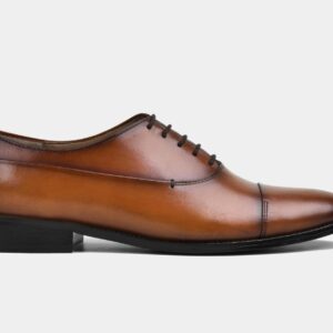 Quvadi Cap Toe Laceup In Tan