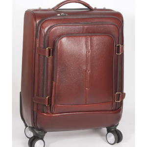 Allwentoe Leather Laptop Trolley Bags For Men Luggage 46 Litres