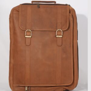 Allwento Heritage Tan Leather Laptop Backpack-15.6 inches
